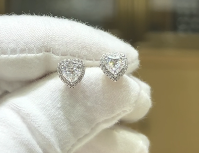 D1248, S925 silver ear nail+LAB-Diamond1.0CT