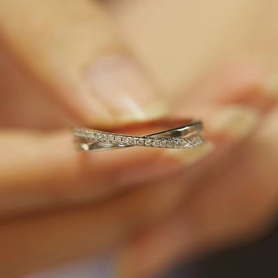 D0810, S925 Silver Women's Ring+Moissanite 0.33CT