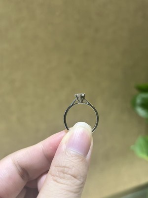 D0799,18White Gold Women's Ring+Moissanite 0.5CT