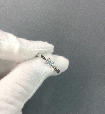 D0787, S925 Silver Women's Ring+Moissanite 0.3CT