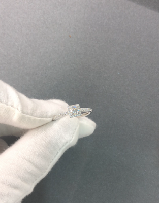 D0793, S925 Silver Women's Ring+Moissanite 0.3CT