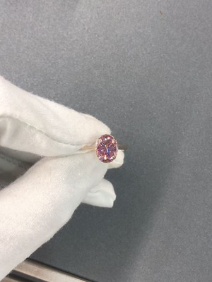 D0785,10K rose gold+Moissanite 2.0CT