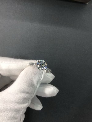 D0784.18White Gold Women's Ring+Moissanite 2.0CT