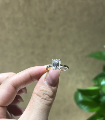 D0565, S925 Silver Women's Ring+Moissanite 3.0CT