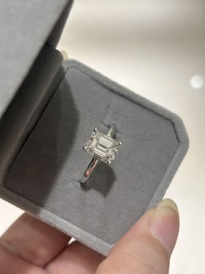 D0564, S925 Silver Women's Ring+Moissanite 4.0CT