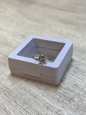 D0572,18White Gold Women's Ring+Moissanite 1.0CT